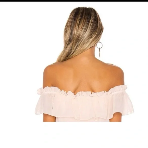 Off-Shoulder Ruffle Top - Pink - Picture 3 of 4